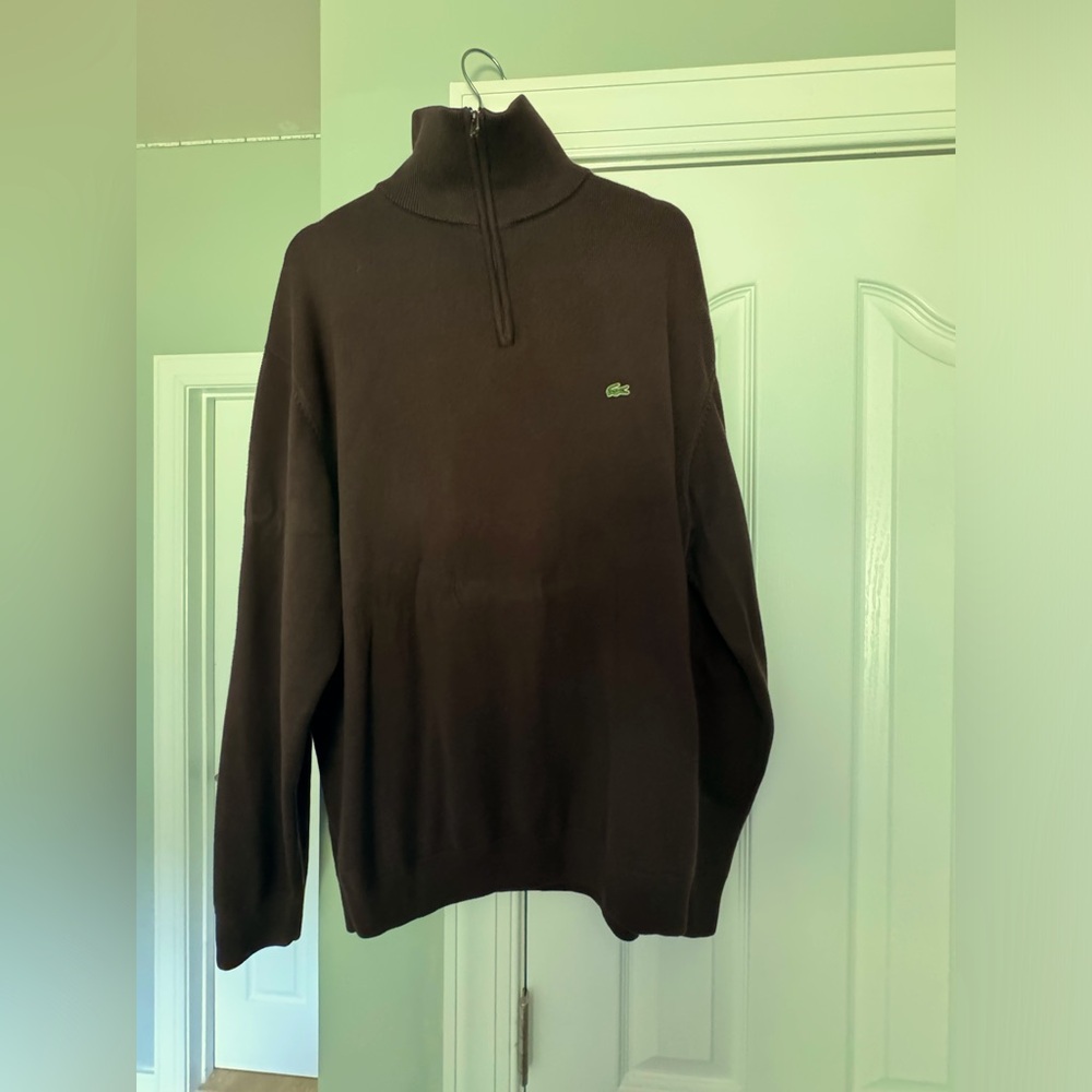 Men’s Brown Lacoste XXL sweater, good condition